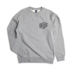 Deus Ex Machina Venice Crewneck Sweatshirt, Size Small, Gray